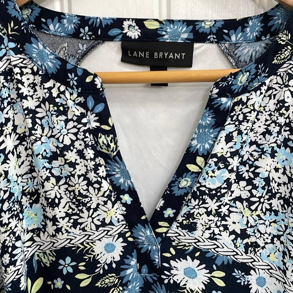 LANE BRYANT floral navy midi dress.  14 - Picture 3 of 10